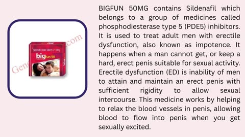 Bigfun 50mg Tablet (Sildenafil Citrate 50mg)