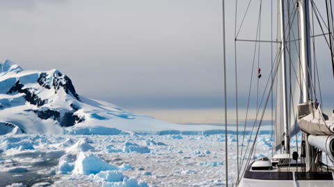 Sailing Ship vs. Ice | Stunning Maritime Adventure 🚢❄️