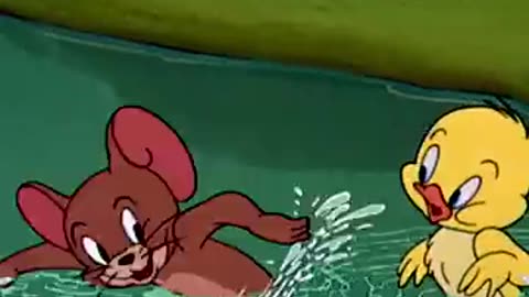 Swimming Lessons for Little Quacker 🐥 #shorts #tomandjerry | ‪@wbkids‬