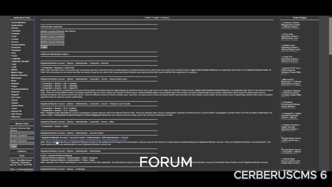 [2025-06-03] CerberusCMS - 6 - SVD - Application - Forum - Video File Part - 01 OF 04