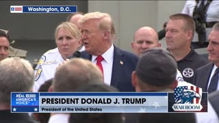 President Trump Addresses Law Enforcement Live In Washington D.C.