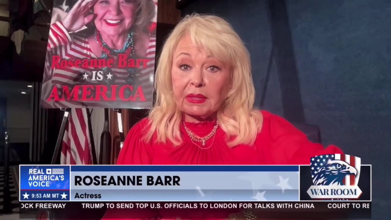 Roseanne Barr says voting machines and China caused the California protests