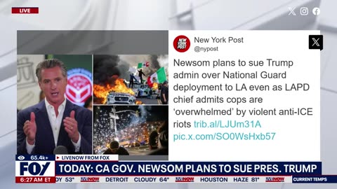 LiveNOW from FOX- President Trump on LA protests: 'insurrection act not off table'