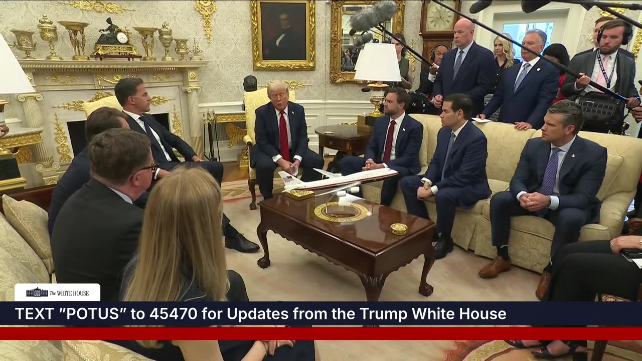 President Trump Participates in a Meeting with the Secretary General of NATO, July 14, 2025