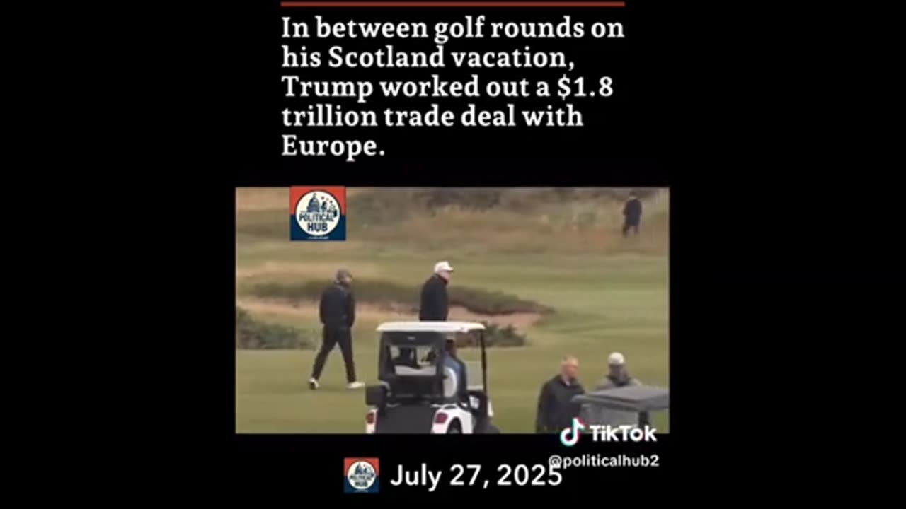 Make a deal, play some golf ..