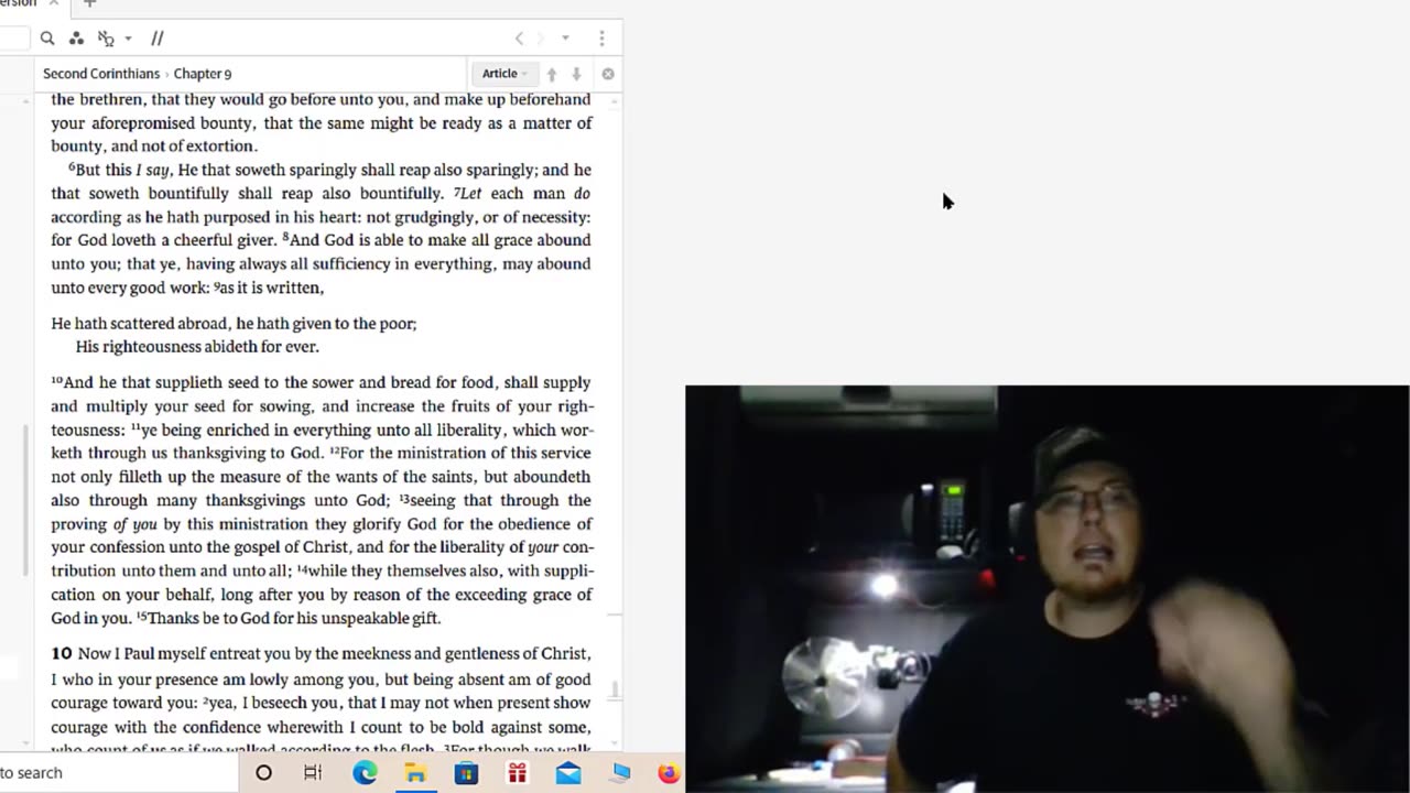 he that sows sparingly will reap sparingly [The Bride of Christ]