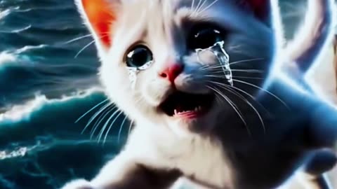 When the cat lost her owner right before her eyes… 💔