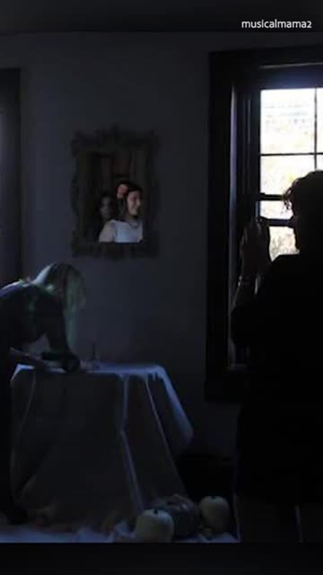 Ghostly Guest Appears in Creepy Wedding Photo 👻 #Shorts