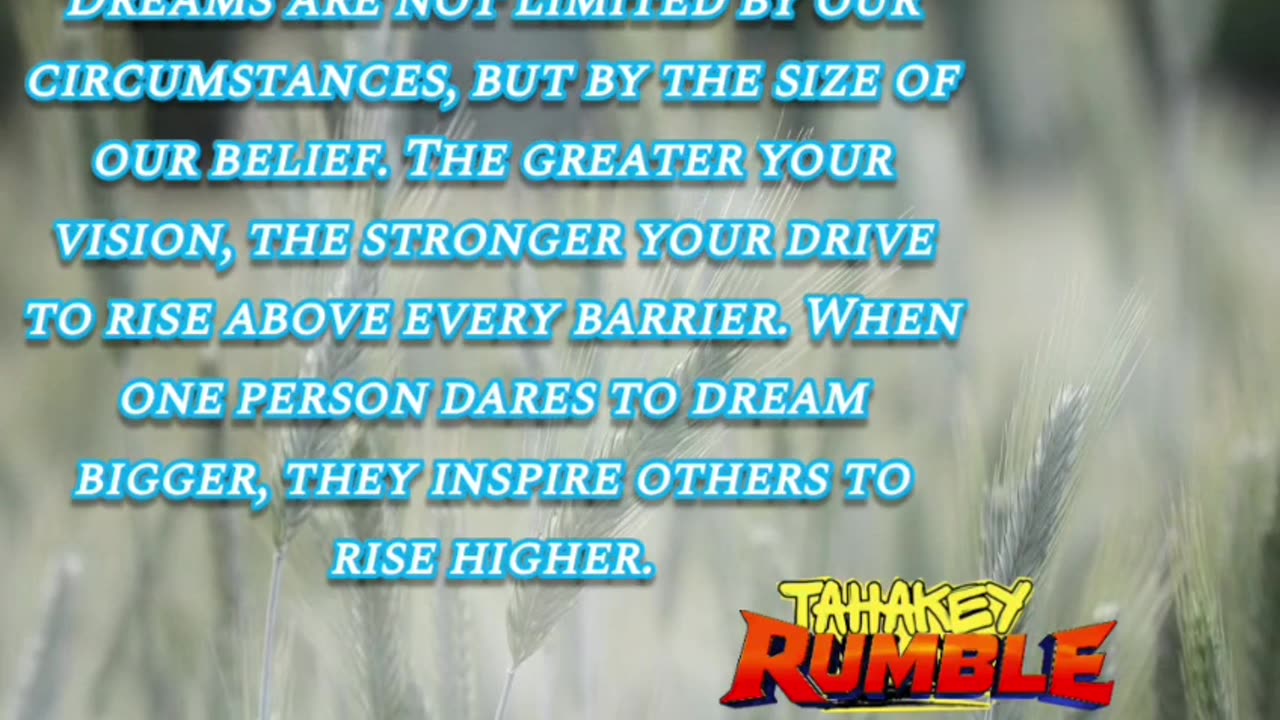 Title: Dream Bigger, Rise Higher