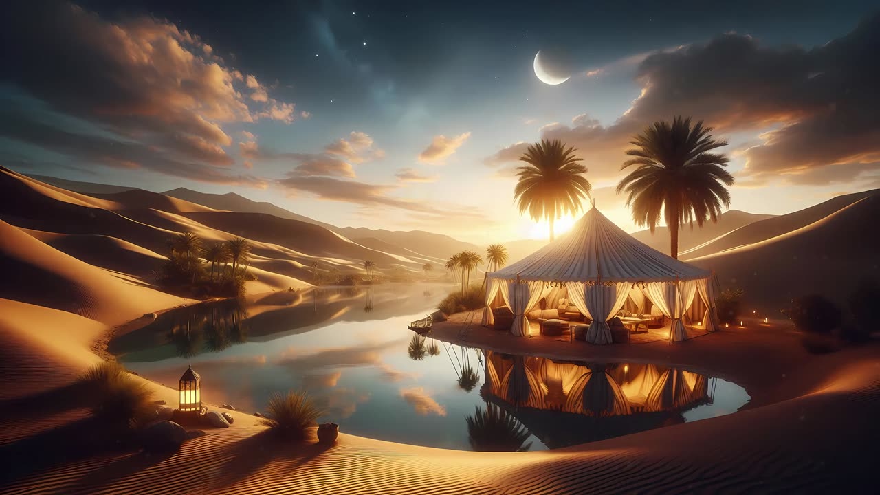 Arabian Desert Oasis | Relaxing Instrumental Music for Sleep & Stress Relief