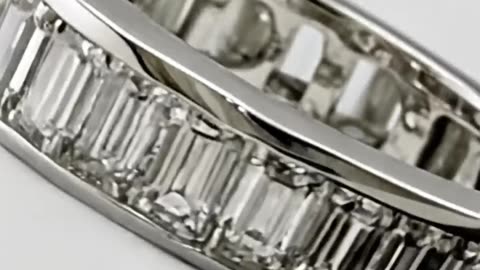 BVLGARI RING K18 WHITE GOLD DIAMOND FULL ETERNITY