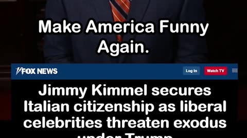 Jimmy Kimmel Gets Italian Citizenship in Case He Leaves US over Trump