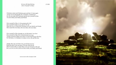 In Love, He Sent His Son (Give Yourself To Him) - Lyrics from A Christmas Album