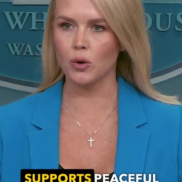 President Trump Clarifies Support for Peaceful Protests, Condemns Violence