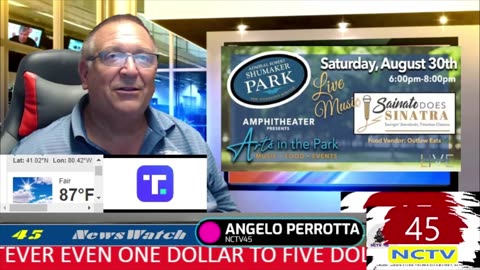 NCTV45 NEWSWATCH MORNING SAT AUGUST 23 2025 WITH ANGELO PERROTTA