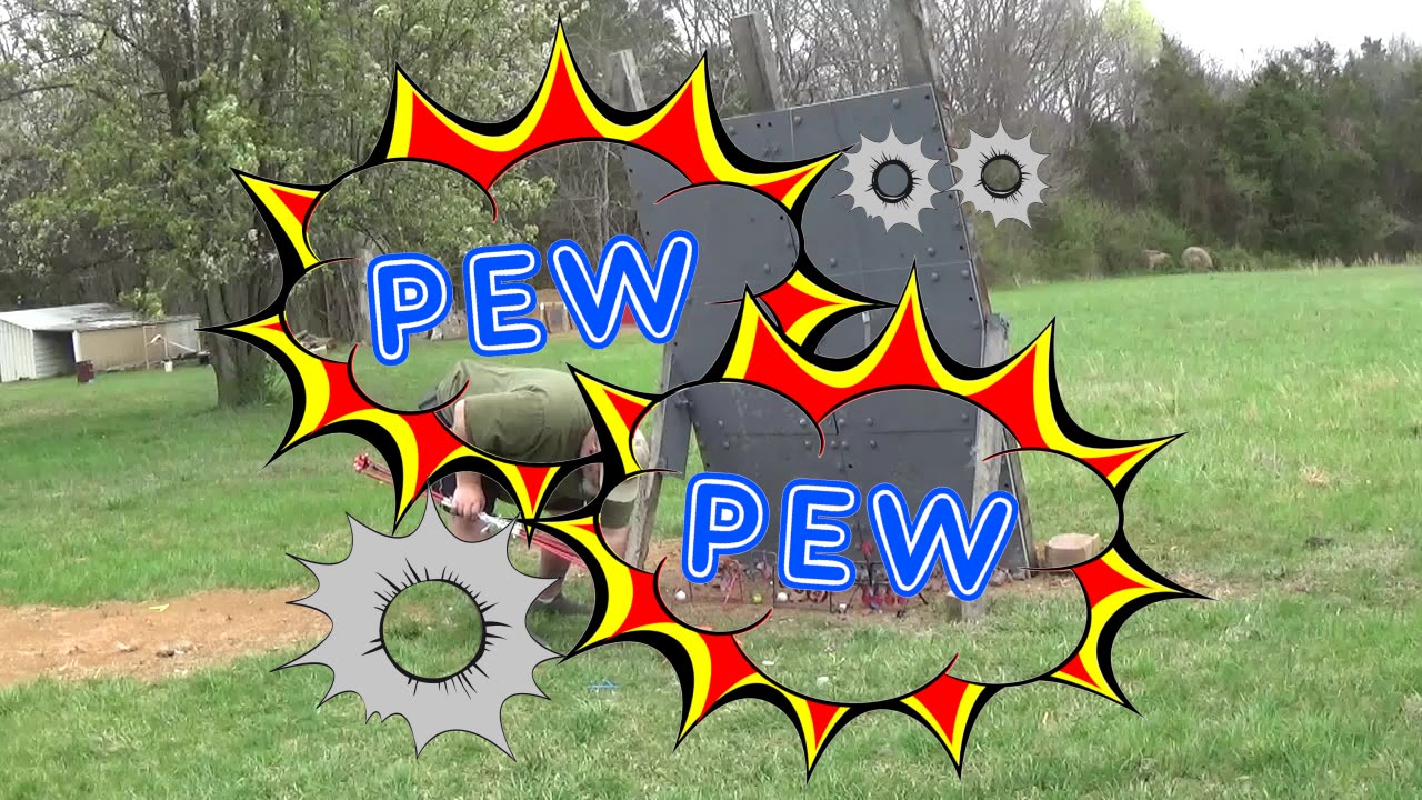Pew Pew. 22lr FIRE AT WILL target stand test, Target POV. 3.29.2025