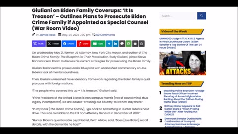 Giuliani on Biden Family Coverups: ‘It Is Treason