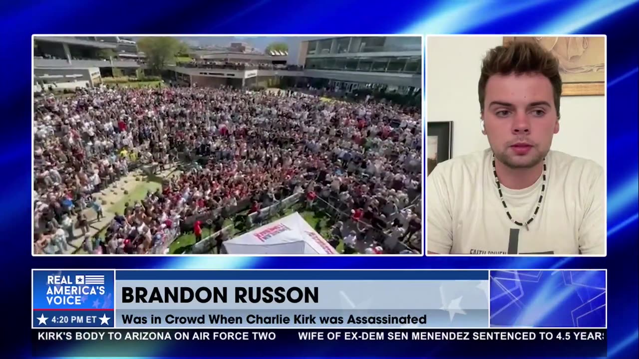 BRANDON RUSSON IS SHAKEN AFTER WITNESSING CHARLIE KIRK BEING ASSASSINATED