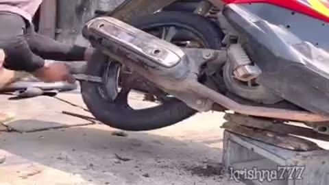Must Watch: #super #amazing #new #model #bike #tyre #changing #creativity #short