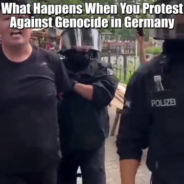 🤬🔥🔥🤬 What Happens When You Protest Against Genocide in Germany