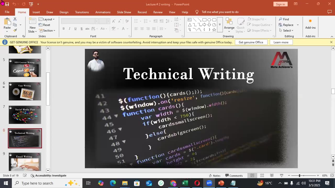 Content Writing Lecture # 01 By Mr-Quantum Mentor.