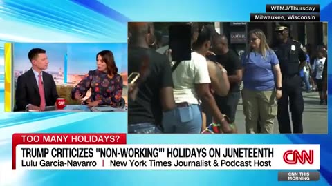 Trump criticizes ‘non-working holidays’ on Juneteenth