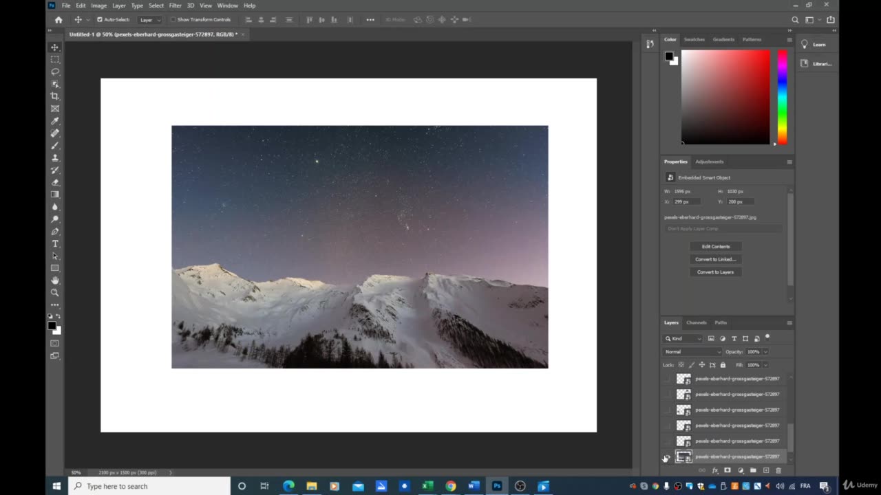 Adobe Photoshop CC-Basic Photoshop training-011 Working with layers Part 5