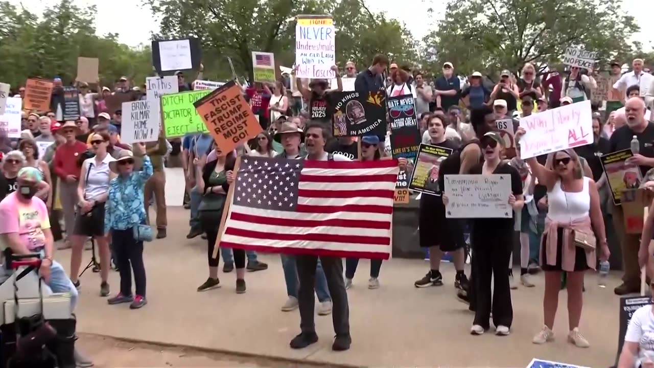 'Trump must go now': Thousands join protests across US