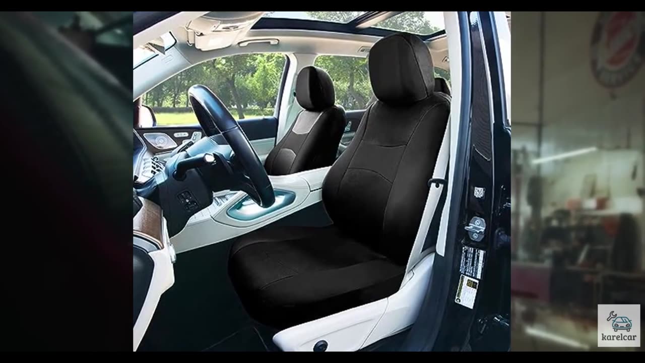 FH Group Light Breathable Durable Washable Flat Foam Padding Cloth Full Set Car