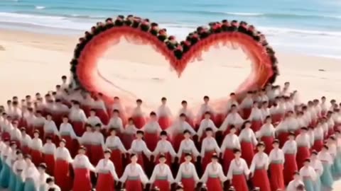 Incredible Transformation: Girls Create a Giant Peacock!