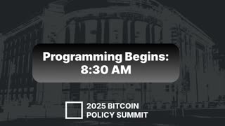2025 Bitcoin Policy Summit