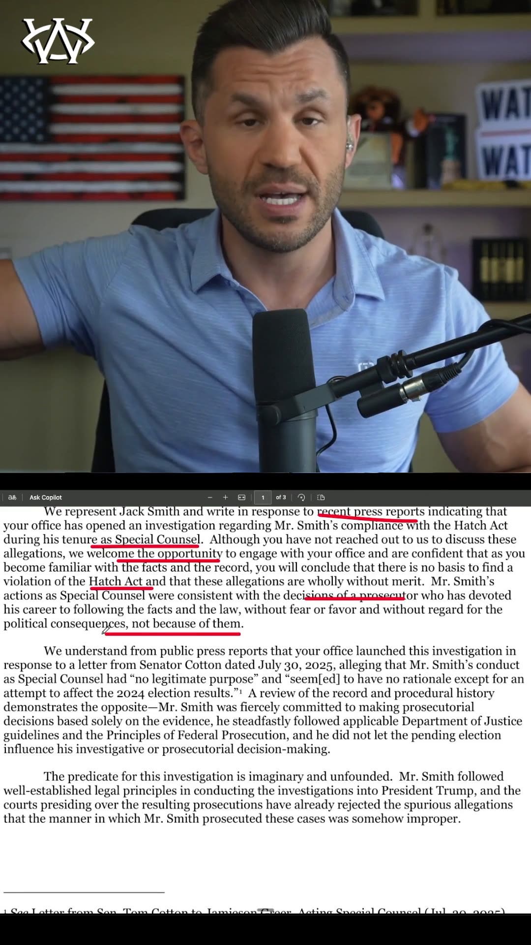 Jack Smith Lawyers BEG DOJ to Drop Case