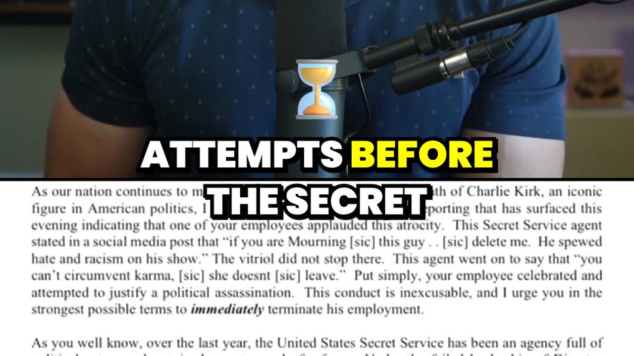 Blackburn Urges IMMEDIATE FIRING of Secret Service Agent