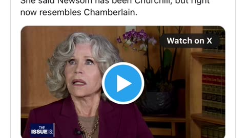 Jane Fonda Slams Gavin Newsom!!