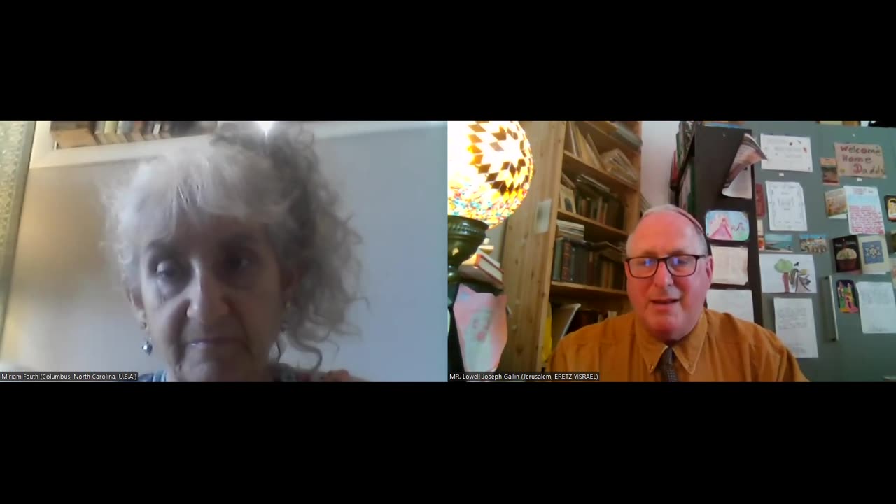 R&B Monthly Seminar: "Exploring the Jewish Roots of Our Faith -- Reflections and Meaningful Conversations Along Our Journey to Truth" (Episode #34 -- Thursday, May 22nd, 2025). MADAM Chair: MRS. Miriam Fauth (Columbia, North Carolina, USA)