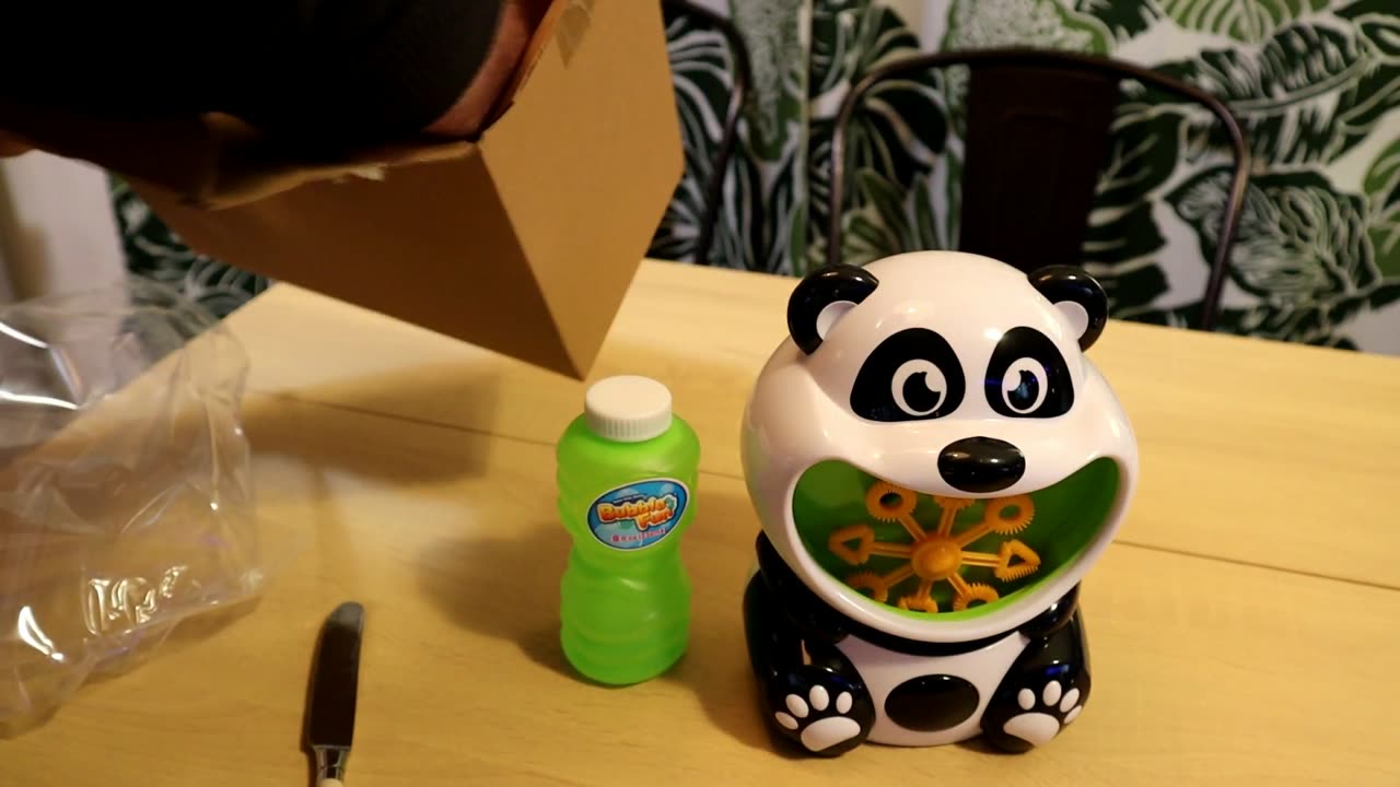 Panda Bubble Machine With Bubble Solution Included Gadget Review