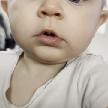 Baby Kayla Close-Up Talking | Cute Babble Moment 👶💬