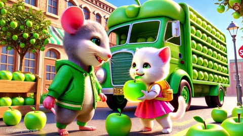 😱👁️The kitten suddenly encountered a mutated big eyed school bus!🐱💥 #ai #story #catshorts#aicat