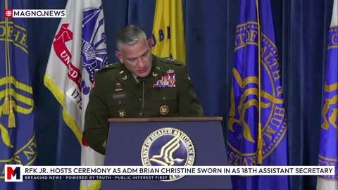 🇺🇸 RFK Jr. Hosts Swearing-In Ceremony for ADM Brian Christine as 18th Assistant Secretary for Health