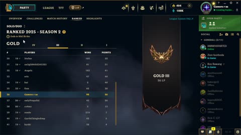 league of legends ranked 5/28/2025