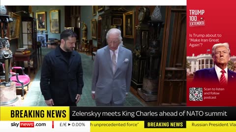 🚨🇬🇧🇺🇦 Ukraine President Zelensky meets Kings Charles today.