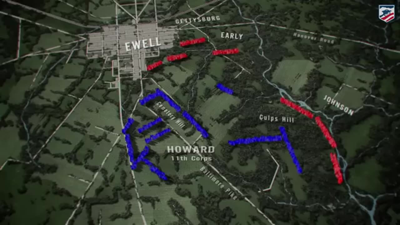 Amazing: Gettysburg: Animated Battle Map