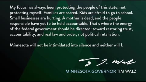 Defiant Timmy: Tim Walz letter to President Trump