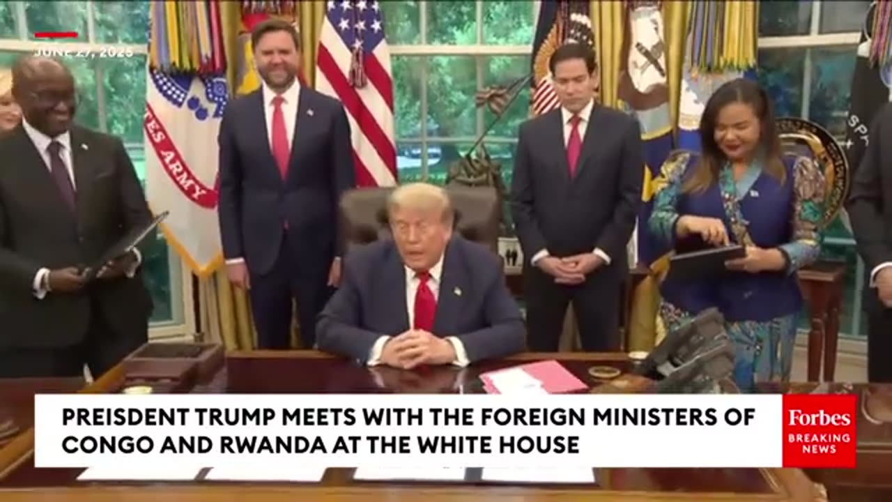 Trump Takes Multiple Questions From Reporters In The Oval Office