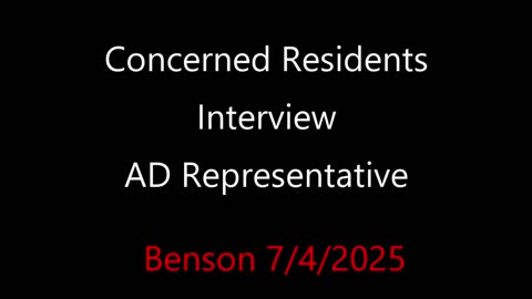 Concerned Residents Interview Aluminum Dynamics Representative