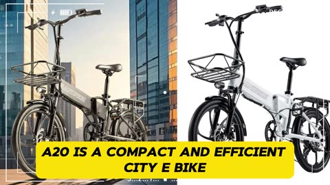 RANDRIDE YA20 Electric bike 500W 48V 12.8AH Battery 20inch Adult Electric Bicycle