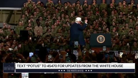 Trump Breaks Out The Trump Dance on USS George Washington