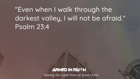 I will not fear, for You are near.