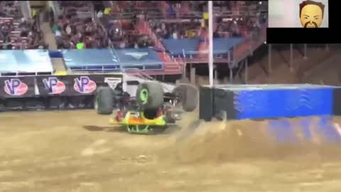 Monster Jam Hitting The Side Of Backflip Ramps (REACTION)