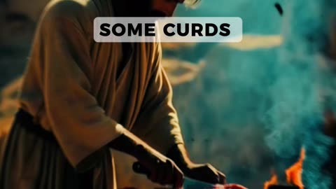 Genesis 18:6-8, The Three Visitors.